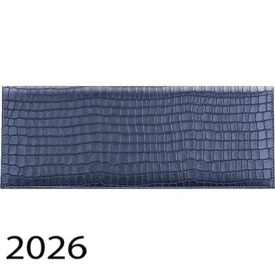 Планинг&nbsp;&nbsp;2026&nbsp;&nbsp;29х14см deVENTE 'Wild' 128стр на гребне искусственная кожа синий