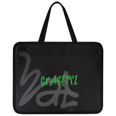 Папка-портфель Кокос с ручками 26х33х10см на молнии пластиковая 'Graffiti'