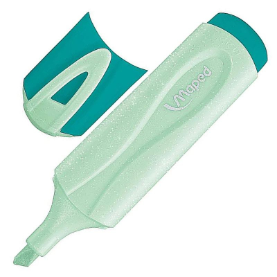 Текст-маркер Maped Fluo Peps Pastel Glitter&nbsp;&nbsp;1-5.0мм с блестками зеленый