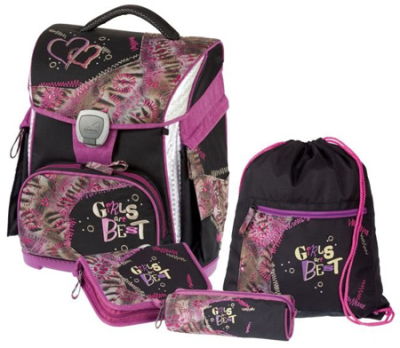 Ранец Schneiders Toolbag-X 30x39x19см эргономичная спинка с комплектом принадлежностей Girls are Best
