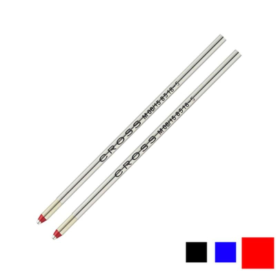 Стержень шариковый Cross Tech3/Tech4/Autocross 0.7/68мм 2шт Medium красный в блистере