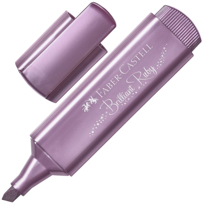 Текст-маркер Faber-Castell TL 46 Metallic 1-5.0мм металлик рубиновый