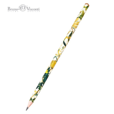 Карандаш BrunoVisconti® 'Flora' HB трехгранный корпус 'Summer Greens'