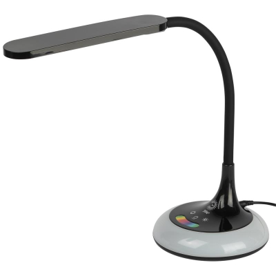 Светильник настольный LED 10W ЭРА выбор цветовой температуры 3000-4500-6000K функция-Ночник на подставке черный