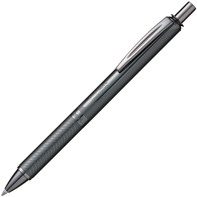Ручка гелевая Pentel 'Sterling' 'EnerGel' 0.7мм графитовый металлический корпус черные чернила