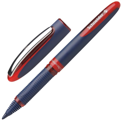 Роллер Schneider 0.8мм One Business одноразовый красный