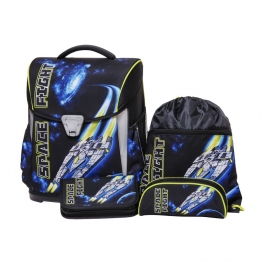 Ранец Schneiders Toolbag Basic 31x39x17см с комплектом принадлежностей Space Fight