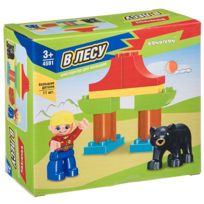 Игра развивающая Bondibon Конструктор 'В лесу' 11 деталей
