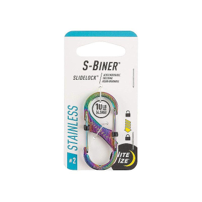 Карабин стальной с блокировкой Nite Ize S-Biner® SlideLock® 2 Spectrum
