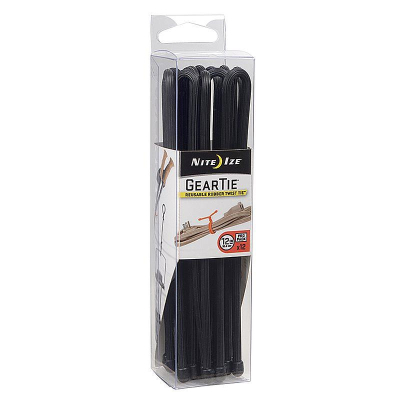 Стяжка Nite Ize Gear Tie® 12" - 30.5см 12шт черная