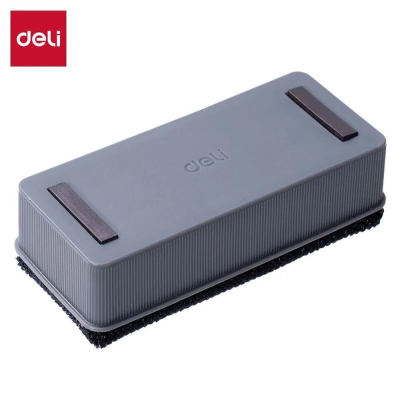 Губка для доски Deli&nbsp;&nbsp;11х5х4см магнитная серая