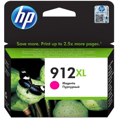 Картридж струйный HP №912 OfficeJet Pro 8012/8013/8014/8015/8022/8023/8024/8025 пурпурный ресурс  825стр