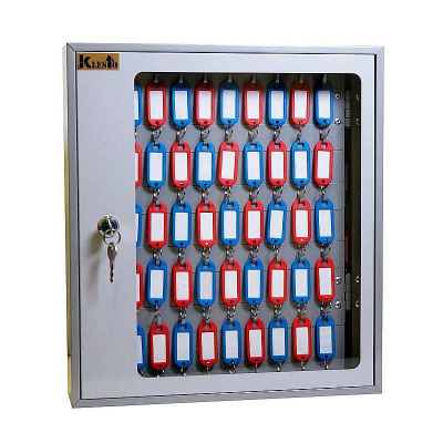 Шкаф на 102 ключа 35х39х9см Klesto стальной с прозрачной дверцей с пластиковыми бирками