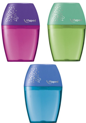 Точилка 1 диаметр Maped 'Shaker' с контейнером&nbsp;&nbsp;цвета ассорти