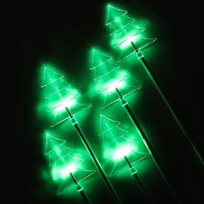 Электрогирлянда  5м Елка 5 зеленых LED огней на батарейках