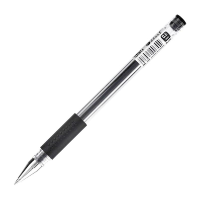 Ручка гелевая Deli 0.5мм 'Daily' с резиновой манжетой черная