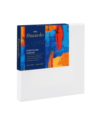Холст на подрамнике Deli 'Finenolo' 15х15см 280г хлопок 100% среднее зерно акриловый грунт