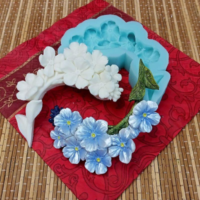 Молд силиконовый 3D 'Незабудки' 