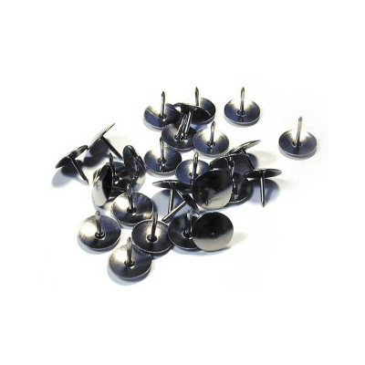 Кнопки никелированные  100шт 12мм Lamark в картонной коробке