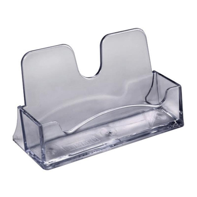 Подставка на&nbsp;&nbsp;60 визиток СТАММ 100х40мм PS тонированная серая