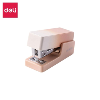 Степлер №24-26/6  12л Deli 'Nusign' Mini  +830 скоб  градиент-розовый в блистере