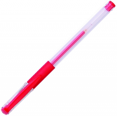 Ручка гелевая Dolce Costo 0.5мм  с резиновой манжетой красная