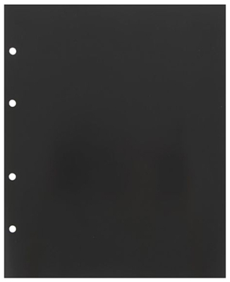 Вкладыш-разделитель для альбома нумизмата СомС 20х25см 10шт черный