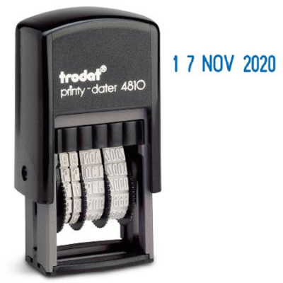 Датер автоматический 3.8мм Trodat Printy 4810L мини латынь