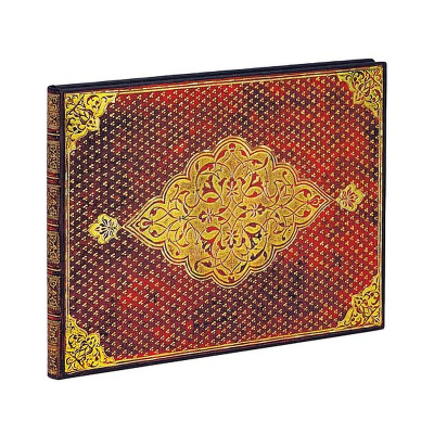 Гостевая книга A5+  72л без линовки Paperblanks 'Golden Trefoil' Guest Book горизонтальная