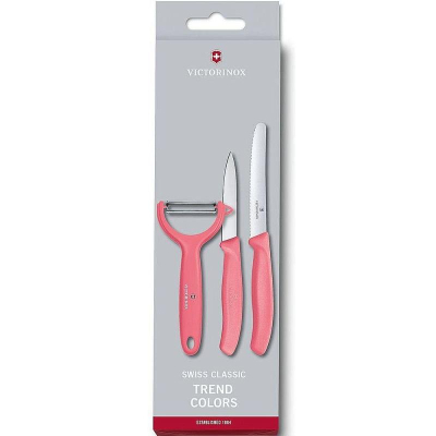 Набор кухонных ножей Victorinox 'Swiss Classic Kitchen' Trend Colors  3шт розовый