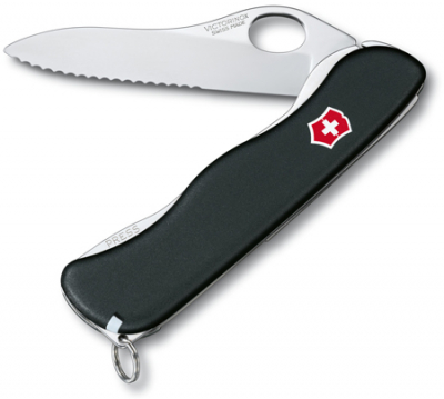Нож 111мм Services Pocket Tool  4 функции Military Sentinel One-hand W-лезвие блокировка лезвия черный