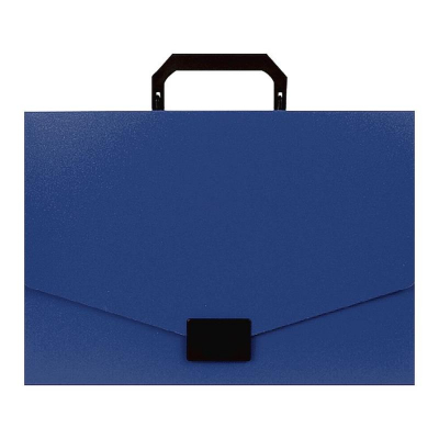 Папка-портфель A4  35мм deVENTE 'Daily' пластиковый синий