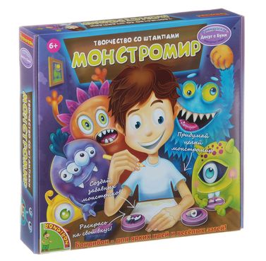 Набор творческий Bondibon Творчество со штампами 'Монстромир'