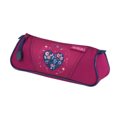 Пенал треугольный Herlitz Triangular Heart 23х8х9см