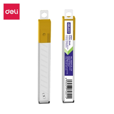 Запасные лезвия&nbsp;&nbsp;9мм 10шт Deli 'iSelect' в пластиковом футляре