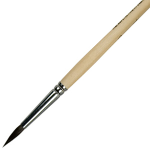 Кисть белка круглая Сонет № 4 (4мм) ручка 25см