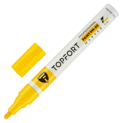 Пейнтмаркер&nbsp;&nbsp;4.0ммTopfort 'Professional' алюминиевый корпус желтый