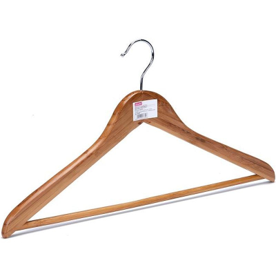 Вешалка-плечики Attache Jas с перекладиной бамбук/хром