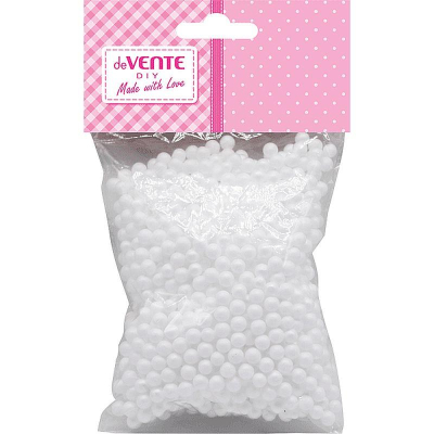 Заготовка для декорирования из пенопласта deVENTE 'Шар' d- 1см  50шт белый