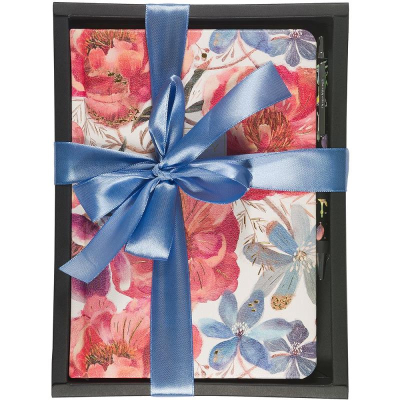 Набор Ежедневник A5 BrunoVisconti® 256стр 'Flora' Цветочная феерия +шариковая ручка 'Felicita'