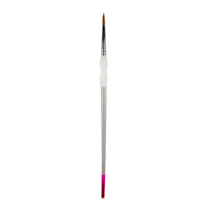 Кисть синтетика круглая Сонет № 3 ручка 25см пластиковая ручка