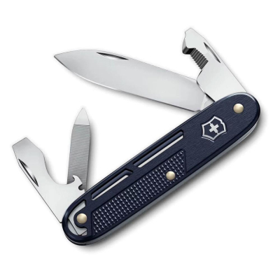 Нож  93мм Swiss Army Knives Alox  9 функций 'Synergy' алюминиевая рукоятка синий