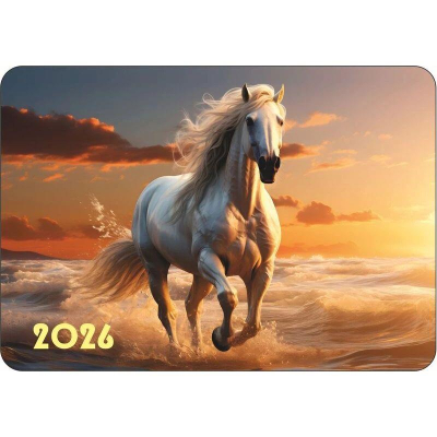 Календарь карманный 2026 Lamark 10х7см 'Символ года. Год лошади - На закате'