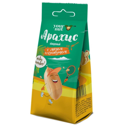 Орех арахис обжаренный с медом и кунжутом Your nut&nbsp;&nbsp;80г