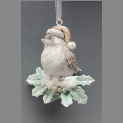 Птичка на ветке 6х5х7см полистоун