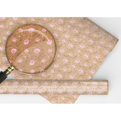 Бумага упаковочная  67.4х97.4см крафт 'С Любовью!'