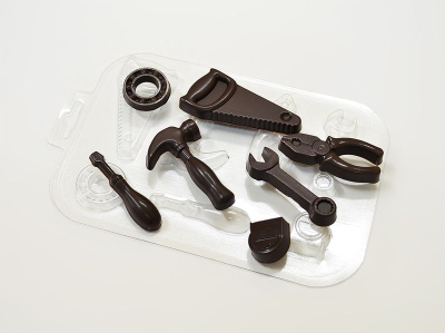 Форма для шоколада пластиковая Мир Форм Инструменты 19х13x22мм