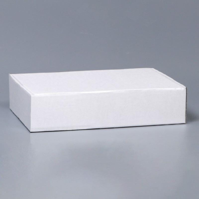 Коробка подарочная прямоугольная 38х28х9см белая складная