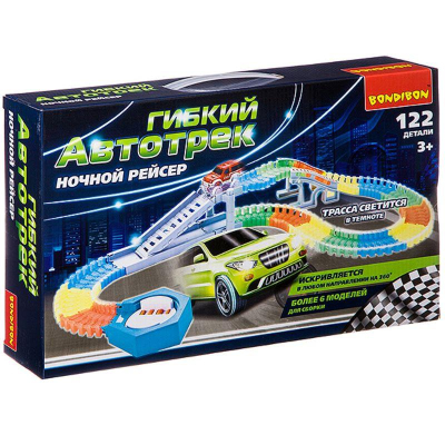 Игра развивающая Bondibon Гибкий автотрек 'Ночной рейсер'