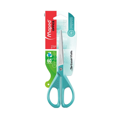 Ножницы 17см Maped 'Essentials' 'Green' 'Color' в блистере